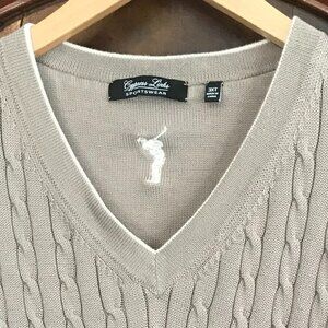 𝅺cypress Links Sportswear Men's Sleeveless V-Neck Golf Sweater Size 3XT